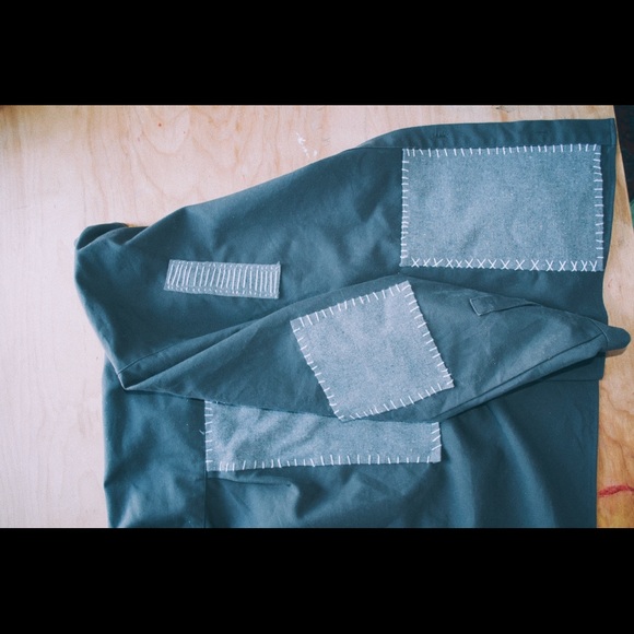 Grey Patchwork Coat - Picture 5 of 5